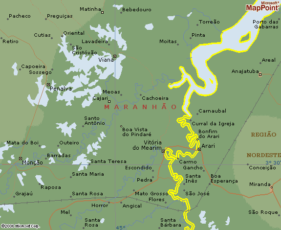Map of S. brandtii range.